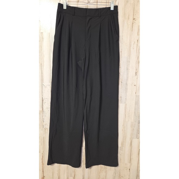 Old Navy Pants - EUC Old Navy XS Sleektech Pleated High Rise Wide Pants Stretch Dress Casual